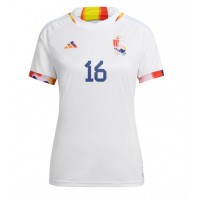 Maglie da calcio Belgio Thorgan Hazard #16 Seconda Maglia Femminile Mondiali 2022 Manica Corta